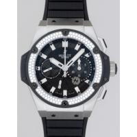 ウブロスーパーコピー キングパワー 709.ZX.1770.RX.1104 スプリットセコンド パワーリザーブ ベゼルダイヤ ブラックラバー