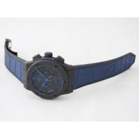 ウブロスーパーコピー クラシック・フュージョン クロノグラフ オールブラック ブルー 521.CI.1190.GR.ABB12 45mm グミアリゲーターラバー ブラック