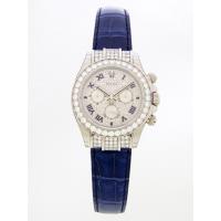 ロレックススーパーコピー ROLEX デイトナ ブルー皮 116599 RBR ER 全面ダイヤローマ）