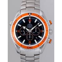 オメガスーパーコピー OMEGA シーマスター 2218.50 プラネットオーシャン クロノ 45mm オレンジベゼル ブラック