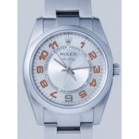 ロレックススーパーコピー ROLEX エアーキング 114200 シルバーコンセントリックオレンジアラビア