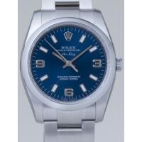 ロレックススーパーコピー ROLEX エアーキング 114200 ブルー３ ６ ９アラビア