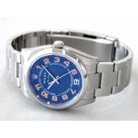 ロレックススーパーコピー ROLEX エアーキング 114200 ブルーコンセントリックオレンジアラビア