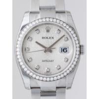 ロレックススーパーコピー ROLEX パーペチュアル デイトジャスト メンズ 116244J オイスターブレス シルバーコンピューター