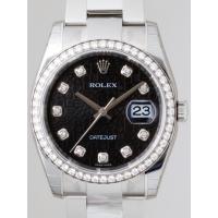 ロレックススーパーコピー ROLEX パーペチュアル デイトジャスト メンズ 116244J オイスターブレス ブラック