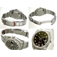 ロレックススーパーコピー ROLEX パーペチュアル デイトジャスト メンズ 116244J オイスターブレス ブラック