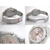 ロレックススーパーコピー ROLEX パーペチュアル デイトジャスト メンズ 116244 オイスターブレス ピンク69ダイヤ
