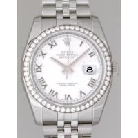 ロレックススーパーコピー ROLEX パーペチュアル デイトジャスト メンズ 116244 ジュビリーブレス ホワイトローマ