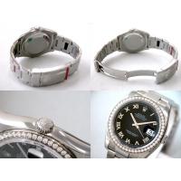 ロレックススーパーコピー ROLEX パーペチュアル デイトジャスト メンズ 116244 オイスターブレス ブラックローマ