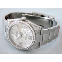 ロレックススーパーコピー ROLEX パーペチュアル デイトジャスト メンズ 116244 オイスターブレス シルバーフラワー