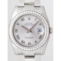 ロレックススーパーコピー ROLEX パーペチュアル デイトジャスト メンズ 116244 オイスターブレス グレーローマ