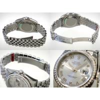 ロレックススーパーコピー ROLEX パーペチュアル デイトジャスト メンズ 116244 ジュビリーブレス グレーローマ