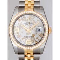 ロレックススーパーコピー ROLEX パーペチュアル デイトジャスト メンズ 116243 ジュビリーブレス シルバーフラワー