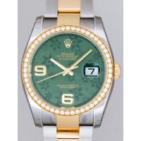 ロレックススーパーコピー ROLEX パーペチュアル デイトジャスト メンズ 116243 オイスターブレス グリーンフラワー
