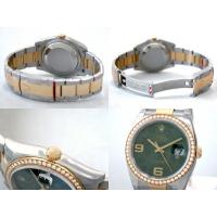 ロレックススーパーコピー ROLEX パーペチュアル デイトジャスト メンズ 116243 オイスターブレス グリーンフラワー