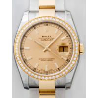 ロレックススーパーコピー ROLEX パーペチュアル デイトジャスト メンズ 116243 オイスターブレス シャンパン