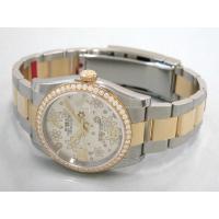 ロレックススーパーコピー ROLEX パーペチュアル デイトジャスト メンズ 116243 オイスターブレス シルバーフラワー