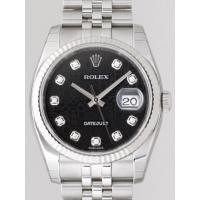 ロレックススーパーコピー ROLEX パーペチュアル デイトジャスト メンズ 116234J ジュビリーブレス ブラックコンピューター