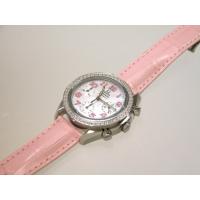 オメガスーパーコピー スピードマスター 3835.74.34 ダイヤベゼル ピンク皮 ホワイトシェルピンクアラビア