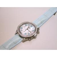 オメガスーパーコピー スピードマスター 3835.71.33 ダイヤベゼル ブルー皮 ホワイトシェルブルーアラビア