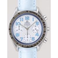 オメガスーパーコピー スピードマスター 3834.71.33 ﾌﾞﾙｰ皮 ホワイトシェルブルーアラビア
