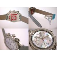 オメガスーパーコピー スピードマスター 3815.72.55 ダイヤベゼル グレー皮 ホワイトシェルグレーアラビア