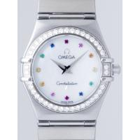 オメガスーパーコピーコンステレーション ミニ 1476.79 アイリス ダイヤベゼル カラーストーン ホワイトシェル