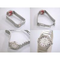 オメガスーパーコピー コンステレーション ミニ 1460.79 アイリス ダイヤベゼル カラーストーン ホワイトシェル