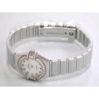 オメガスーパーコピー コンステレーション ミニ 1465.79 アイリス ダイヤベゼル カラーストーン ホワイトシェル