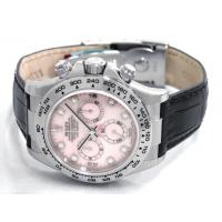 ロレックススーパーコピー ROLEX デイトナ 116519NG 黒皮 ピンクシェル 自動巻