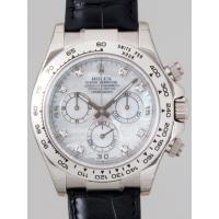 ロレックススーパーコピー ROLEX デイトナ 116519NG 黒皮 ホワイトシェル