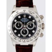 ロレックススーパーコピー ROLEX デイトナ 116519G 茶皮 ブラック 自動巻