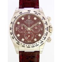 ロレックススーパーコピー ROLEX デイトナ 116519G ボルドー皮 ルベライト メンズ