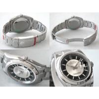 ロレックススーパーコピー ROLEX パーペチュアル デイトジャスト メンズ 116234 オイスターブレス ブラック／シルバー