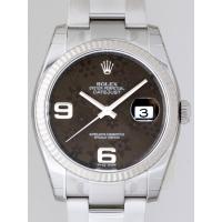 ロレックススーパーコピー ROLEX パーペチュアル デイトジャスト メンズ 116234 オイスターブレス ブラウンフラワー
