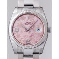 ロレックススーパーコピー ROLEX パーペチュアル デイトジャスト メンズ 116234 オイスターブレス ピンクフラワー
