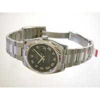 ロレックススーパーコピー ROLEX パーペチュアル デイトジャスト メンズ 116234 オイスターブレス ブラックサンビームローマ