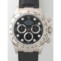 ロレックススーパーコピー ROLEX デイトナ 116519G 黒皮 ブラック 自動巻
