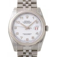 ロレックススーパーコピー ROLEX パーペチュアル デイトジャスト メンズ 116234 ジュビリーブレス ホワイトアラビア