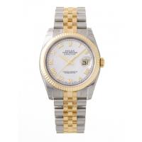 ロレックススーパーコピー ROLEX パーペチュアル デイトジャスト メンズ 116233NR ジュビリーブレス ホワイトシェルローマ