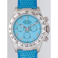 ロレックスコピー ROLEX デイトナ 116519 ビーチ ブルーリザード皮ベルト ブルーローマ