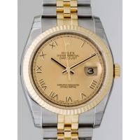 ロレックススーパーコピー ROLEX パーペチュアル デイトジャスト メンズ 116233 ジュビリーブレス シャンパンローマ