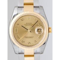 ロレックススーパーコピー ROLEX パーペチュアル デイトジャスト メンズ 116233 オイスターブレス シャンパンサンビームローマ