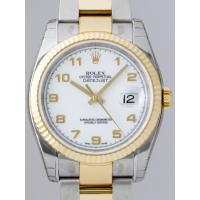 ロレックススーパーコピー ROLEX パーペチュアル デイトジャスト メンズ 116233 オイスターブレス ホワイトアラビア