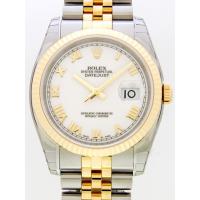 ロレックススーパーコピー ROLEX パーペチュアル デイトジャスト メンズ 116233 ジュビリーブレス ホワイトローマ