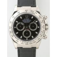 ロレックスコピー ROLEX デイトナ 116519 黒皮 ブラック 自動巻 メンズ