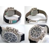 ロレックスコピー ROLEX デイトナ 116519 黒皮 ブラック 自動巻 メンズ