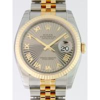 ロレックススーパーコピー ROLEX パーペチュアル デイトジャスト メンズ 116233 ジュビリーブレス グレーサンビームローマ