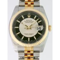 ロレックススーパーコピー ROLEX パーペチュアル デイトジャスト メンズ 116233 ジュビリーブレス ブラック／シルバー