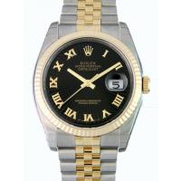 ロレックススーパーコピー ROLEX パーペチュアル デイトジャスト メンズ 116233 ジュビリーブレス ブラックサンビームローマ